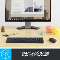 LOGITECH MK470 Q KABLOSUZ 920-009435 SİYAH KLAVYE MOUSE SET